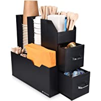 Navaris Organizador para café - Caja para organizar cápsulas Tazas Vasos Sobres de azúcar o de té - Bandeja de…